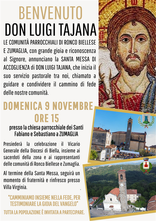 Benvenuto Don Luigi Tajana